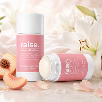 Skincare Deodorant. White Peach & Lillies 75g
