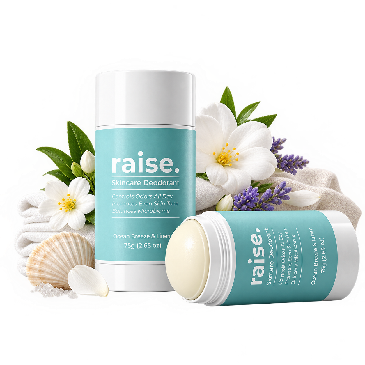 Skincare Deodorant. Ocean Breeze & Linen 75g